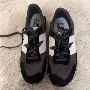 New Balance Black, White, and Gray Athletic Shoes